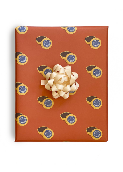 Caviar Gift Wrap and Bow